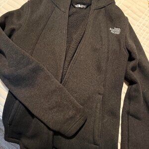 Like New The North Face Women's Fleece Lined Full Zip Jacket w Hood Size Medium